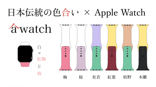 日本伝統の色合いをお手元に。自分好みにカスタマイズするAppleWatchバンド