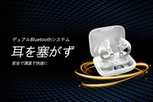 Bluetooth5.3、耳を塞がない完全ワイヤレスイヤホンBT500