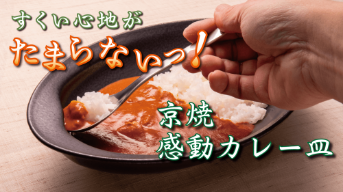 「華麗にカレーが掬える！京焼の「感動カレー皿」を皆様に体験してほしい！