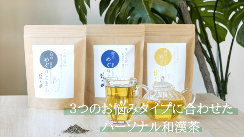 【新登場！】３つのお悩みタイプに合わせたパーソナライズ和漢茶で健康習慣を！